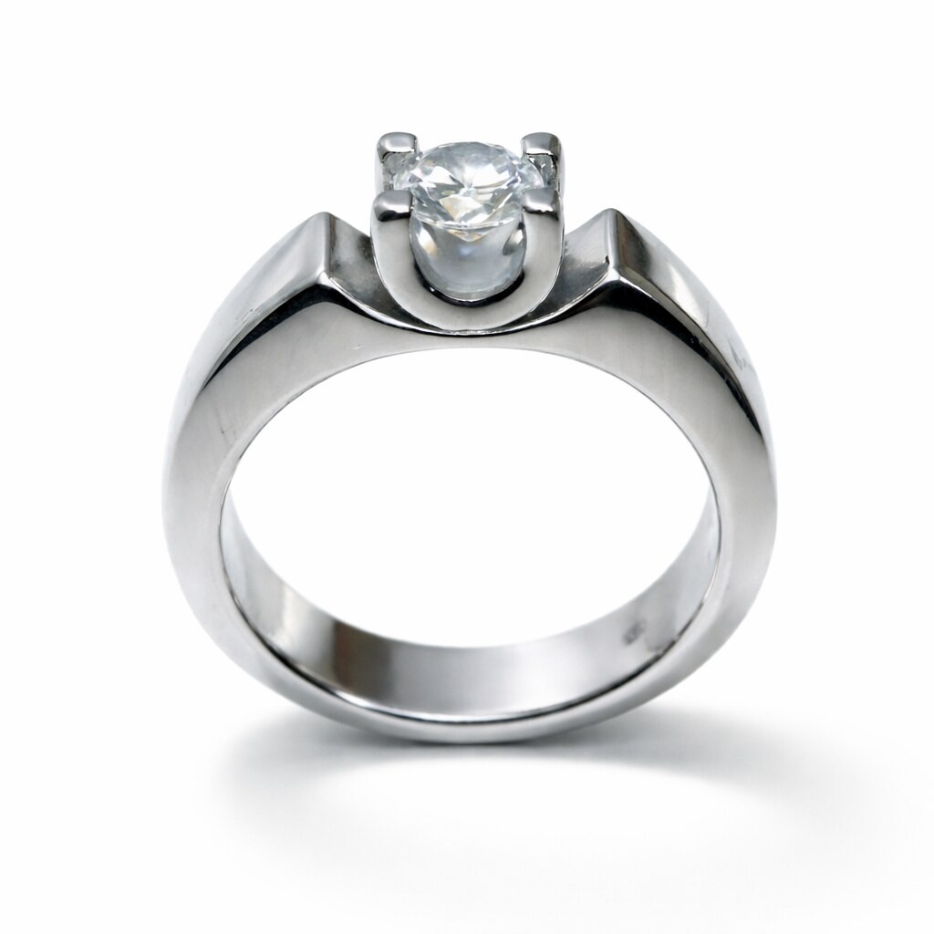 Engagement Ring 0.5 Ct. Solitaire Ring Platinum