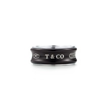 Tiffany 1837 Titanium Ring In Midnight