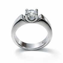 Engagement Ring 0.5 Ct. Solitaire Ring Platinum