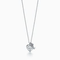 Return to Tiffany® LOVE Heart Tag & Key Pendant Necklace in Sterling Silver
