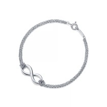 Tiffany & Co. Infinity Bracelet Sterling Silver 7.25" 