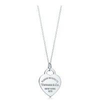 "Return to Tiffany" Heart Tag Pendant Medium on a 18" Chain