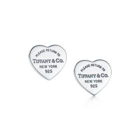 "Return to Tiffany" Mini Heart Tag Earrings
