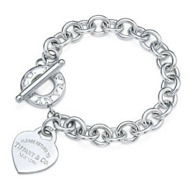 "Return to Tiffany" Heart Tag Toggle Link Lifesaver Bracelet