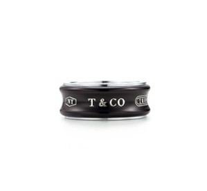 Tiffany 1837 Titanium Ring In Midnight
