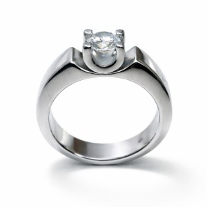 Engagement Ring 0.5 Ct. Solitaire Ring Platinum