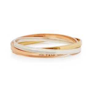 Tiffany & Co. 1837 Interlocking Three Bangle Bracelet
