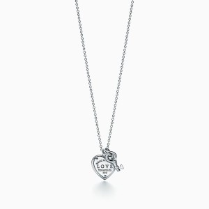Return to Tiffany® LOVE Heart Tag & Key Pendant Necklace in Sterling Silver
