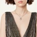 Tiffany T T1 Narrow Circle Pendant in White Gold with Pavé Diamonds 