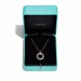 Tiffany T T1 Narrow Circle Pendant in White Gold with Pavé Diamonds 