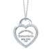 Tiffany & Co. White Gold Diamond Return To Tiffany Small Heart Tag Pendant Necklace
