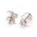 Return to Tiffany Heart Tag Earrings in Silver with Tiffany Blue and a Diamond, Mini