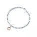 Elsa Peretti® Rosegold Open Heart Bead Bracelet 8" 