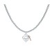 "Return to Tiffany" Heart Tag Bead with Rosegold Key Pendant Medium on a 18" Chain