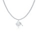 "Return to Tiffany" Heart Tag Bead with Key Pendant Medium on a 18" Chain