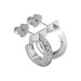 Tiffany T Hoop Earrings in White Gold with Diamonds Mini