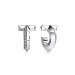 Tiffany T Hoop Earrings in White Gold with Diamonds Mini